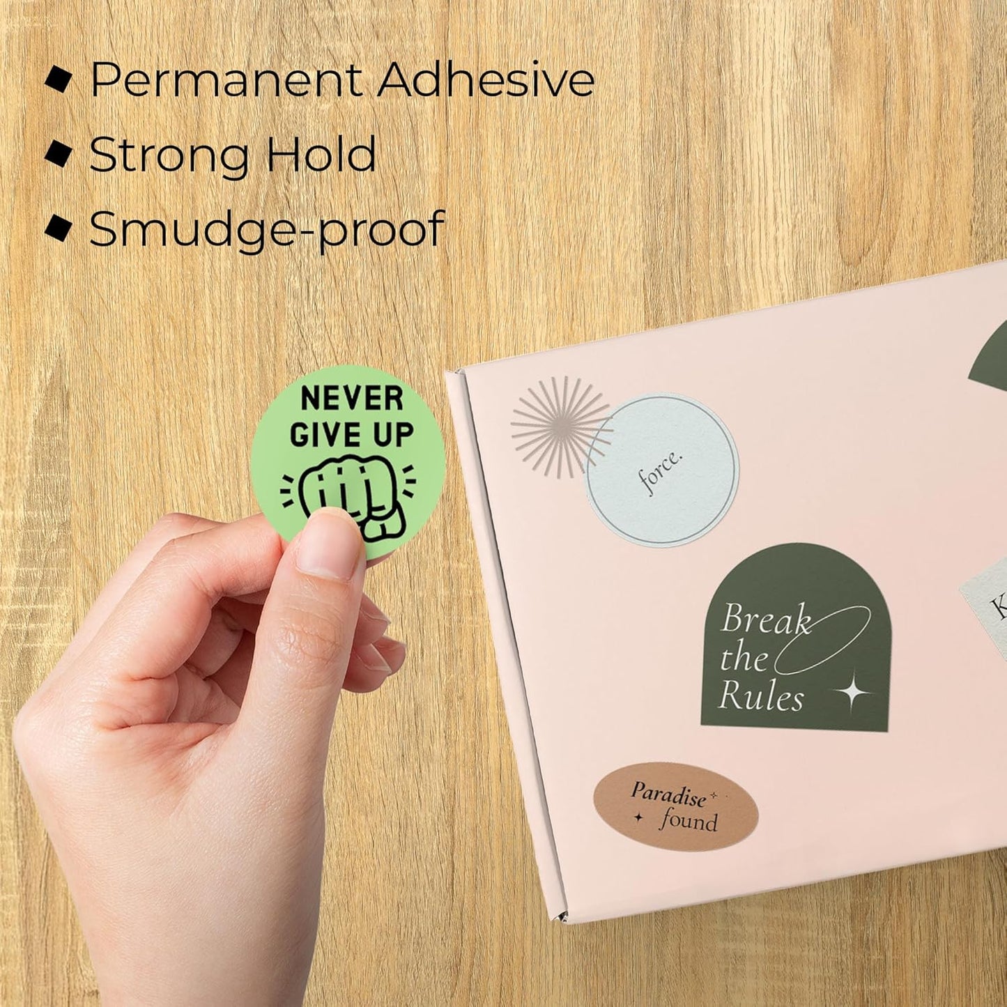 Perco Green 2-Inch Perforated Circle Dot Thermal Sticker Labels — 735 Stickers/Roll, Direct Thermal Printer Compatible—with Permanent Adhesive for Organizing, Color Coding, Bin Labeling—Made in USA