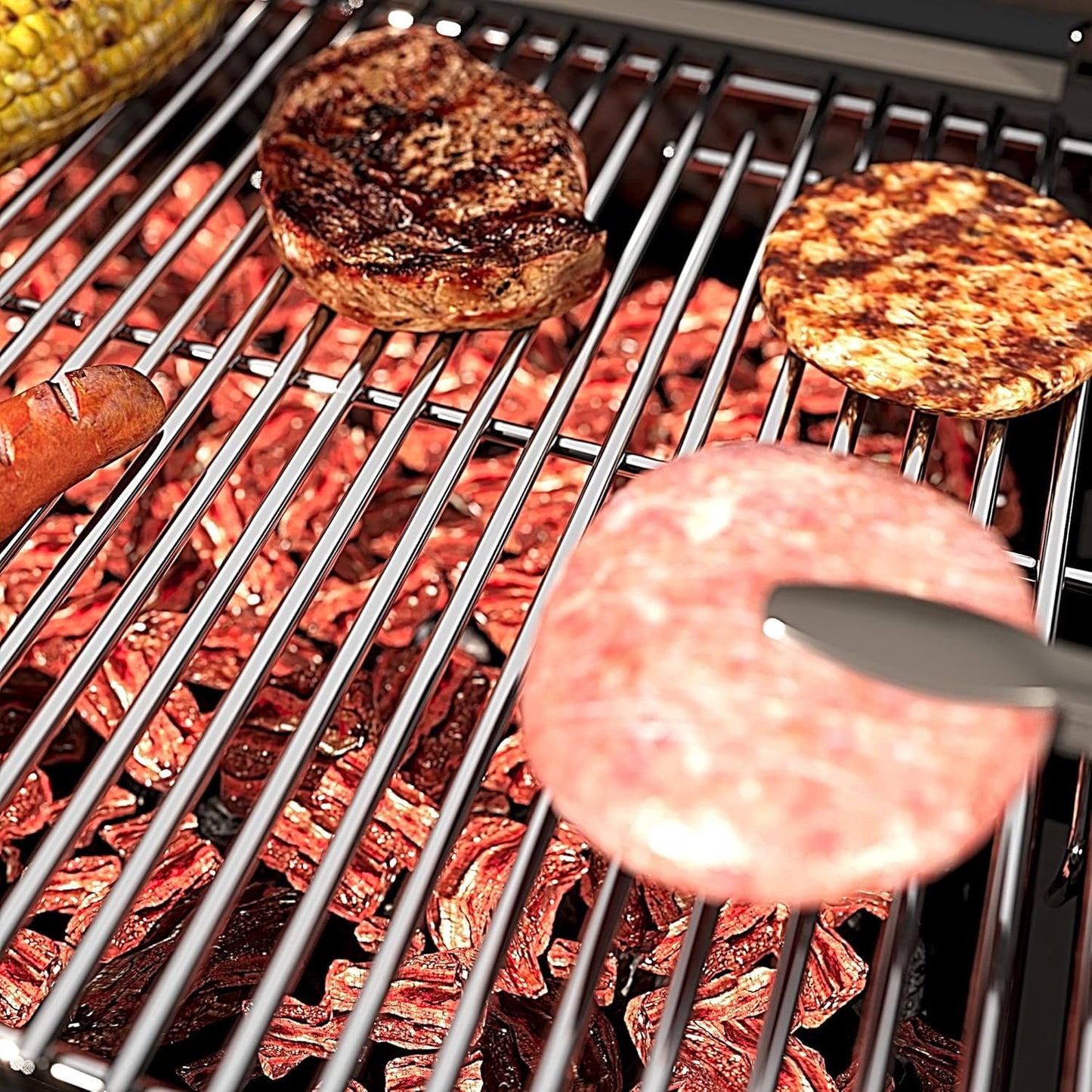 17/17.5/19.5 Inch Stainless Steel Grill Grates for Charbroil 463242716 Tru Infrared, for Charbroil Commercial 463242715 463276016 463257520 463263924, for Lowe's 606682 Nexgrill 720-0882A