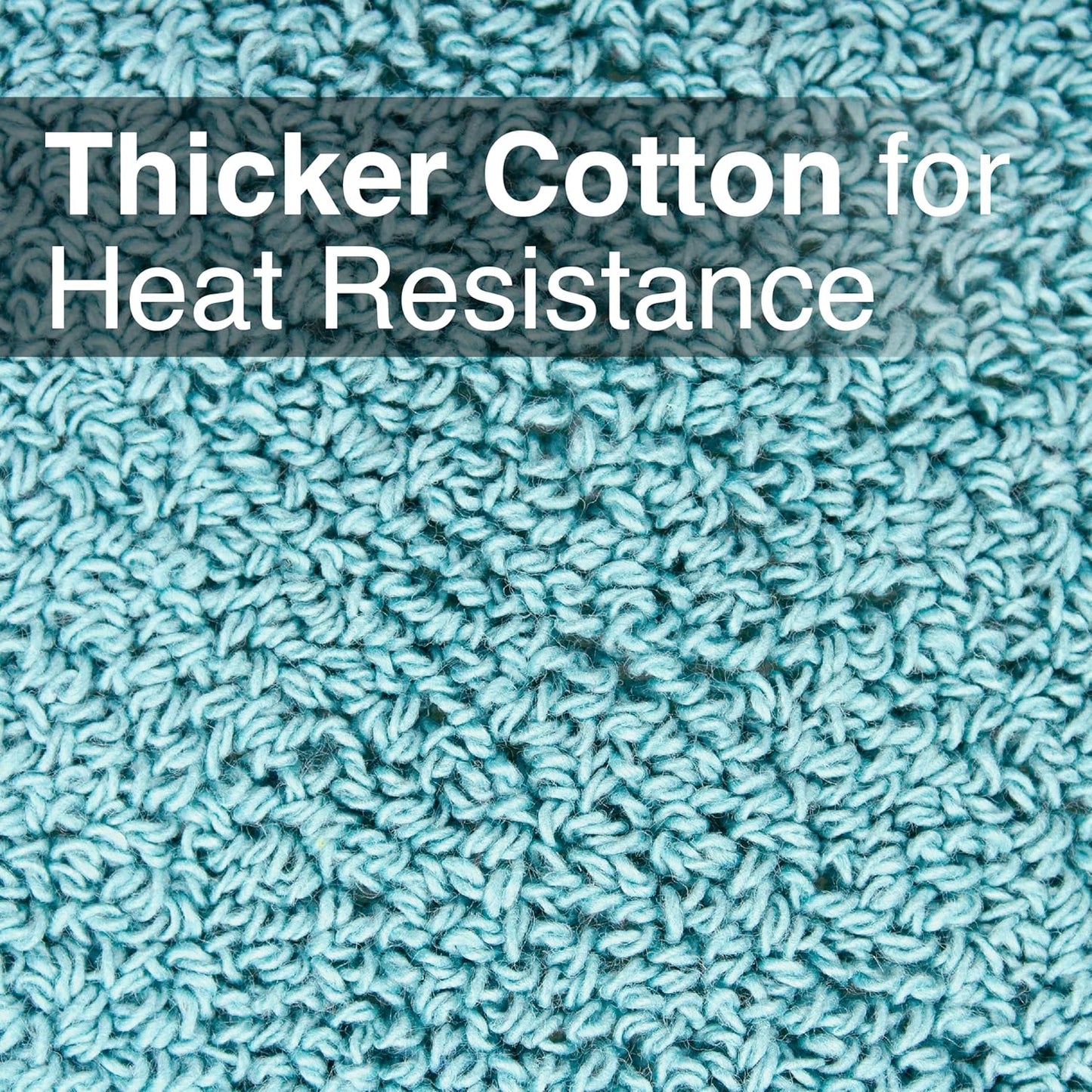 RITZ Terry Pocket Mitt & Hot Pad: Unparalleled Heat Resistant, Durable 100% Cotton – Ergonomically Designed for Optimal Grip – Easy-Care Machine Washable – 2-Pack, Dew